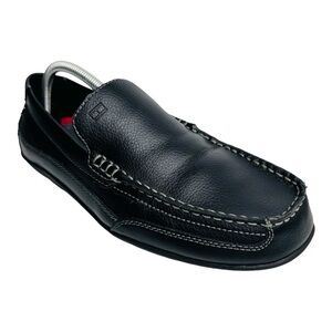 Tommy Hilfiger Men’s Dathan Black Vegan Leather Driving Slip On Loafers …